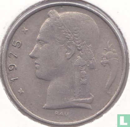 Belgium 5 francs 1975 (NLD) - Image 1