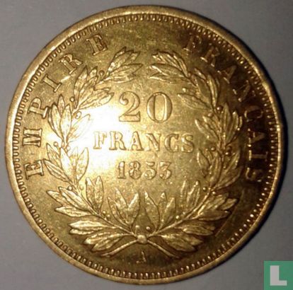 Frankreich 20 Franc 1853 - Bild 1