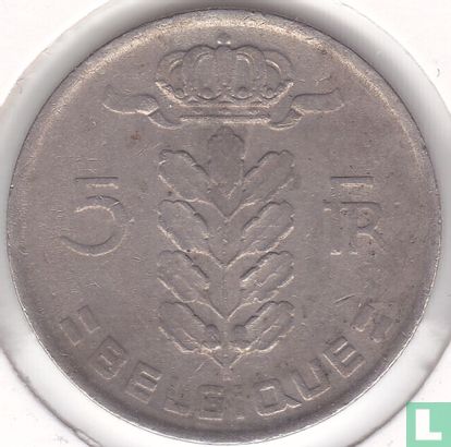 Belgium 5 francs 1976 (FRA) - Image 2