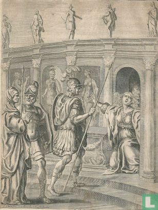 Aeneas ontmoet de Sibille van Cumae