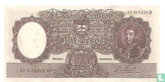 Argentinië 1000 pesos - Afbeelding 1
