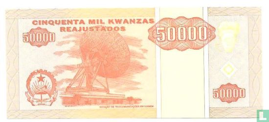 Angola 50,000 Kwanzas Reajustados 1995 - Image 2