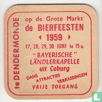 Te Dendermonde op de Grote Markt de Bierfeesten 1959 / Pilsor Lamot's best beer - Image 1