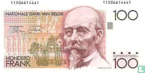 België 100 frank 1982 (Dasin & de Strijcker) - Afbeelding 1