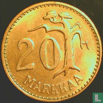 Finlande 20 markkaa 1959 - Image 2