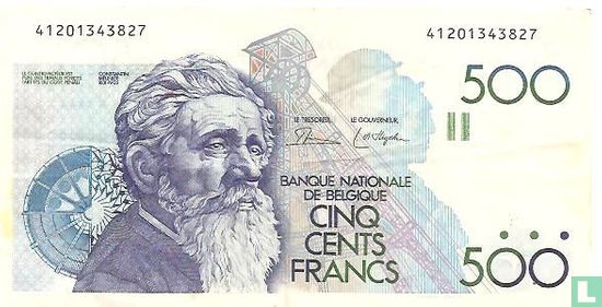Belgium 500 francs - Image 1