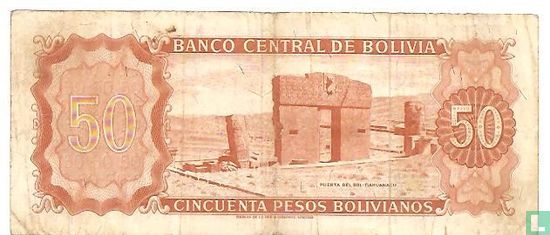 Bolivien 50 Pesos - Bild 2