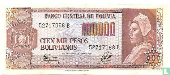 Bolivia 100.000 pesos - Afbeelding 1