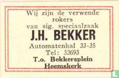 Sig. Speciaalzaak J.H. Bekker