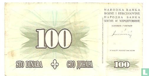 Bosnie-Herzégovine 100 Dinara 1994 - Image 1