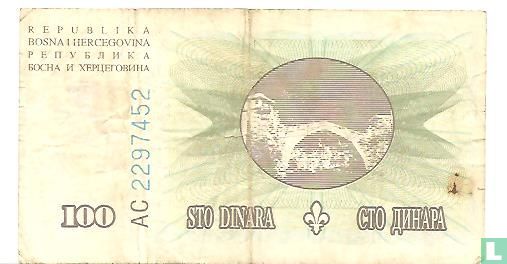 Bosnie-Herzégovine 100 Dinara 1994 - Image 2