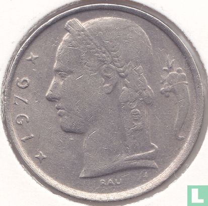 Belgium 5 francs 1976 (NLD) - Image 1