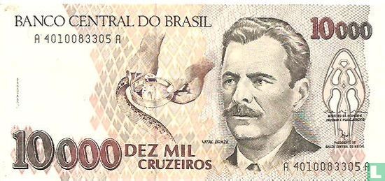 Brazil 10,000 cruzeiros ND (1992) - Image 1