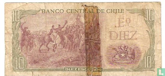 Chile 10 Escudos ND (1967) - Image 2