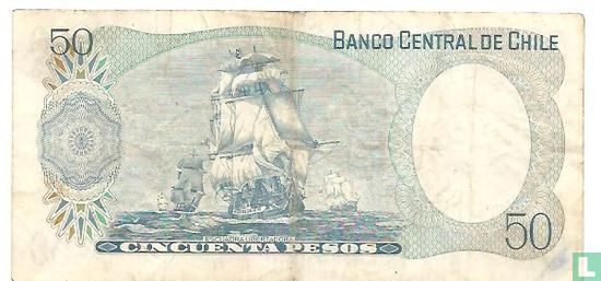 Chile 50 Pesos 1975 - Image 2