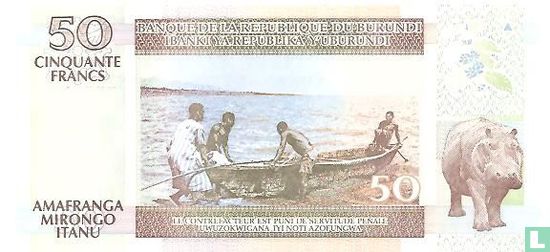 Burundi 50 Francs 2003 - Image 2