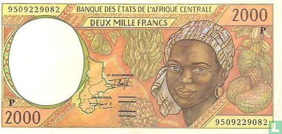 Centraal Afrikaanse staten 2000 Francs (P-Chad) - Afbeelding 1