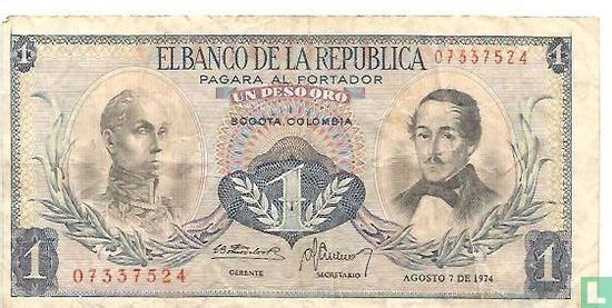 Colombie 1 Peso Oro - Image 1