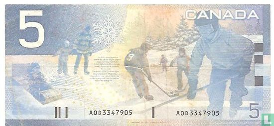 Canada 5 dollars 2003 - Image 2