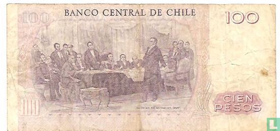 Chili 100 Pesos 1982 - Image 2