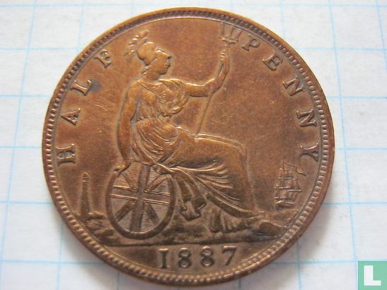 Vereinigtes Königreich ½ Penny 1887 - Bild 1