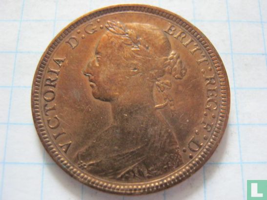 Royaume Uni ½ penny 1887 - Image 2