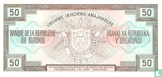 Burundi 50 Francs 1993 - Afbeelding 2
