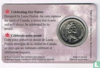 Canada 25 cents 2000 (coincard) "Celebration" - Afbeelding 2