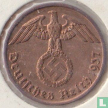 German Empire 2 reichspfennig 1937 (J) - Image 1