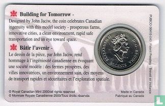 Canada 25 cents 2000 (coincard) "Ingenuity" - Image 2