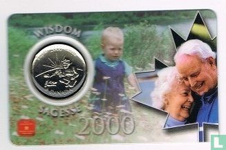 Canada 25 cents 2000 (coincard) "Wisdom" - Afbeelding 1
