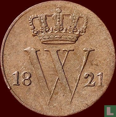 Pays-Bas ½ cent 1821 (B) - Image 1