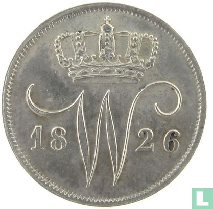 Nederland 10 cent 1826 (mercuriusstaf) - Afbeelding 1