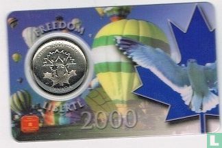 Kanada 25 Cent 2000 (Coincard) "Freedom" - Bild 1