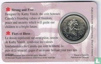 Kanada 25 Cent 2000 (Coincard) "Freedom" - Bild 2