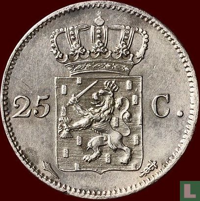 Nederland 25 cent 1826 (mercurusstaf) - Afbeelding 2