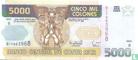 Costa Rica 5000 Colones - Bild 1