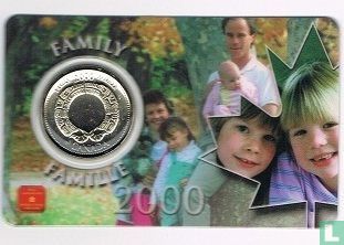 Canada 25 cents 2000 (coincard) "Family" - Afbeelding 1