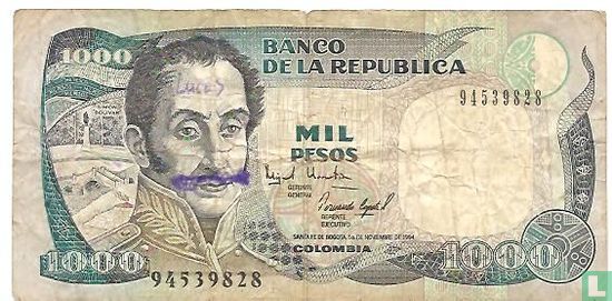 Kolumbien 1.000 Pesos 1994 - Bild 1