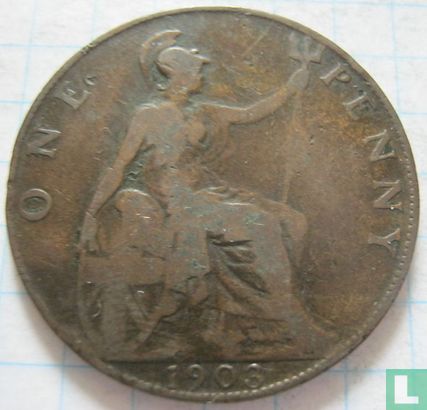 Royaume Uni 1 penny 1903 - Image 1