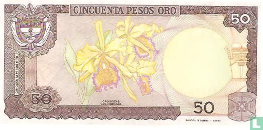 Colombia 50 Pesos Oro 1984 - Afbeelding 2