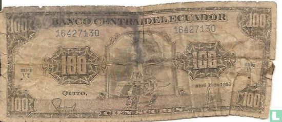 Ecuador 100 Sucres 1990    - Bild 1