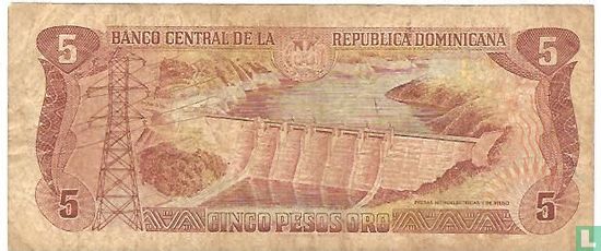 République Dominicaine 5 Pesos Oro 1997 - Image 2