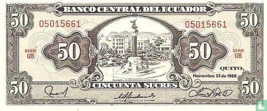 Ecuador 50 sucres 1988 (2) - Image 1