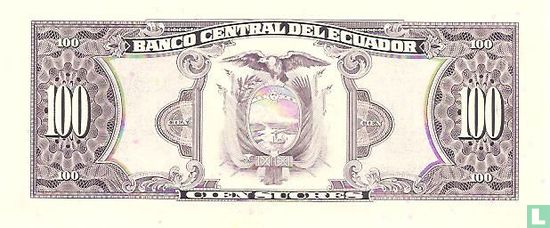 Ecuador 100 sucres 1991 - Afbeelding 2