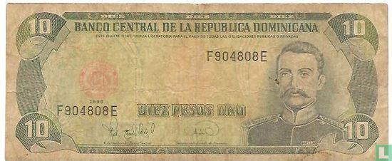 République Dominicaine 10 Pesos Oro 1996 - Image 1