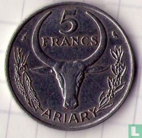 Madagaskar 5 francs 1967 - Afbeelding 2