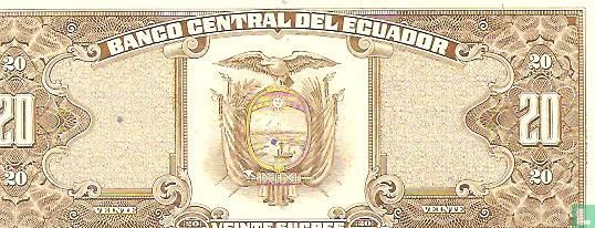 Equateur 20 sucres 1988 - Image 2