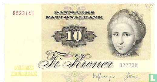 Denmark 10 kroner (Hoffmeyer & Valeur) - Image 1