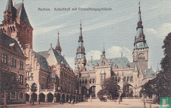 Aachen, Katschof mit Verwaltungsgebäude - Bild 1